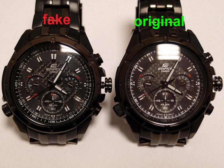 casio edifice replica vs original